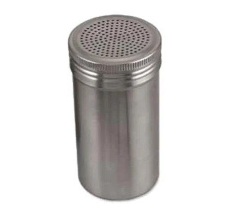 Browne 575673 Dredge, 16 oz., 2-3/4 in  dia. x 5-1/2 in H, 1.9 mm holes, stainless steel, poli