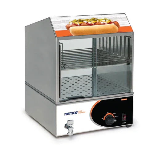 NEMCO 8300-230 Roll-A-Grill Hot Dog Steamer Countertop Unit