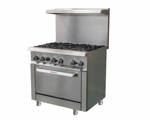 Ikon IR-6-36 Cooking Range with Six 30,000 BTU Burners