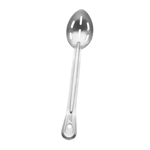 Browne 4774 Renaissance Serving Spoon, 15 in L, slotted, grooved handle, 1.75 mm thickness,