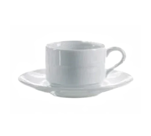 Arcoroc S1538 Coffee Cup, 8 oz., 2-1/2 in H, stackable, Aluminite material, extra strong porce