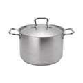 Browne 5733908 Elements Stock Pot, 8 qt., 9-2/5 in  dia. x 6-1/2 in H, with self-basting cover,