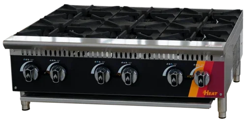 EFI HHP36-6B-N | Versa Heat | Hotplate natural gas countertop 36 in 6 burners