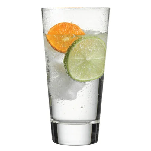 Nude NG64021 Nude Rocks-V Hi-Ball Glass, 13 oz. (385ml), 6 in H, (3 in T 2 in B), lead-free c