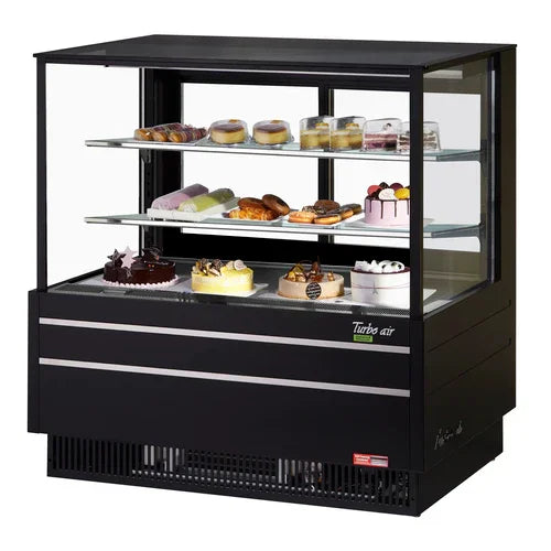 Turbo Air TCGB-48UF-W(B)-N Display Case, refrigerated, full service, 15.6 cu.ft. capacity, 48-1/2 in W x 33