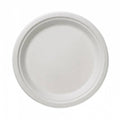 Leone Q2011 Disposable Plate, 7 in  dia. (18 cm), round, biodegradable/compostable, cellulos