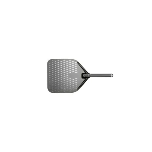 Browne 242590 Napolitani Premium Hard Anodized Aluminum Perforated Pizza Peels, 14 x 12 in  bl