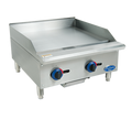 Globe C24GG Chefmate 24 in  Gas Griddle, with manual controls, 3/4 in  polished griddle plat