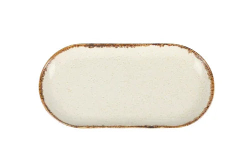 Porland 04ALM001955 Beige Rectangular Platter 15x30cm