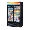 True GDM-41SL-HC-LD Slim Line Refrigerated Merchandiser, two-section, (8) wire shelves, (2) Low-E th
