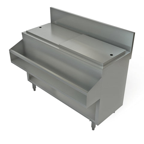 Tarrison TA-CMU42NCR Cocktail Mix Unit, without sink & with cover, 42 in W x 24 in D, 7 in H backspla