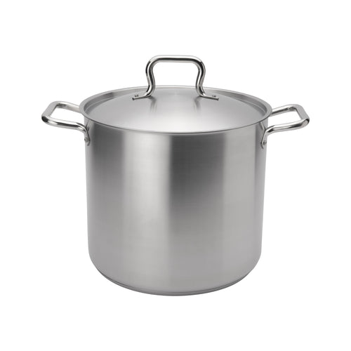 Browne 5733916 Elements Stock Pot, 16 qt., 11 in  dia. x 10 in H, with self-basting cover, rive
