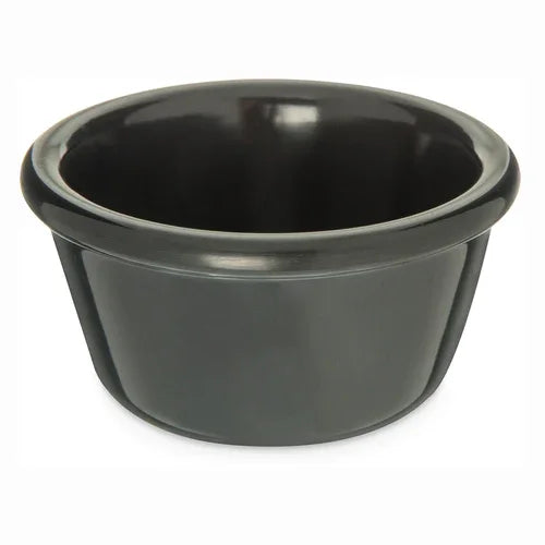 Carlisle S28303 | Ramekin 4 oz 3-1/8 in dia black melamine stackable