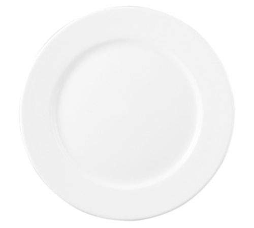 Arcoroc FM547 Plate, 10 in , round, wide rim, rolled edge, microwave/dishwasher safe, fully vi