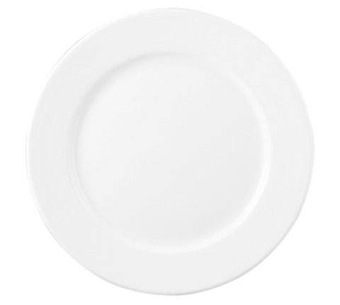 Arcoroc FM547 Plate, 10 in , round, wide rim, rolled edge, microwave/dishwasher safe, fully vi