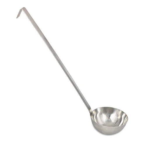 Browne 7744 Ultra Ladle, 4 oz., 13 in L, one-piece, 2-1/2 mm thickness, 18/8 stainless steel