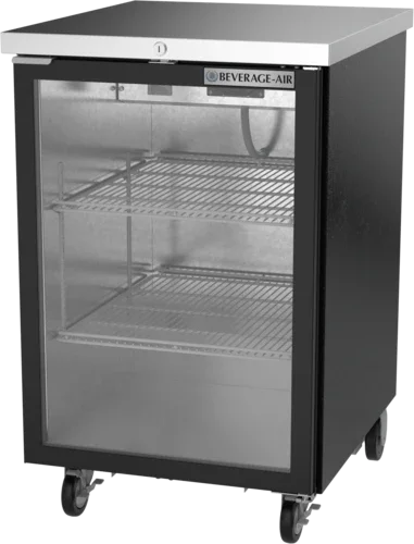 Beverage Air BB24HC-1-G-B one-section refrigerated back bar storage cabinet 24 in W