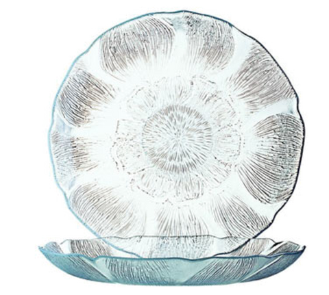 Arcoroc J0856 Dinner Plate, 9 in  dia., round, fully tempered, glass, Arcoroc, Fleur