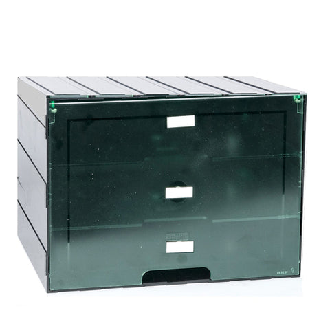 Brunner Anliker BOX LARGE2-5 (232.01551) Disc Storage Case, (2) shelves, holds (3) discs