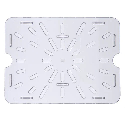 Carlisle 1023507 | StorPlus Drain Shelf for 1/2-size Food Pan | Clear Polycarbonate