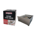 Chef Master 90217 Butane Stove Cover, 14-1/2 in W x 7-1/5 in D x 12- in H, stainless steel (must b