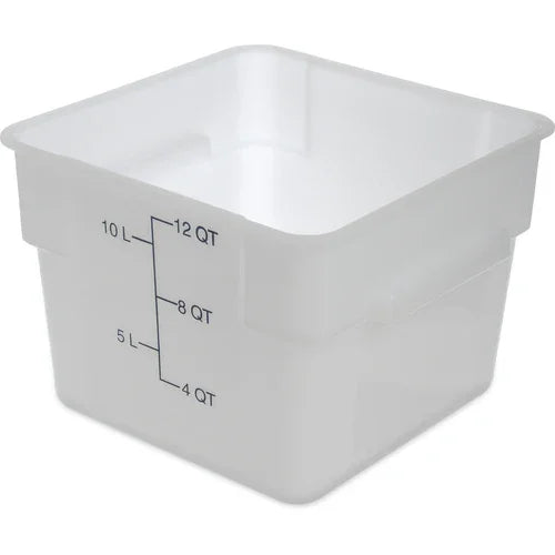Carlisle 11964PE02 | Squares Food Storage Container 12 qt Square
