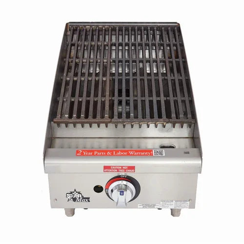 Star Mfg  6115RCBF Star-Maxr Charbroiler, gas, countertop, 15 in  W, cast iron 40,000 BTU burners w