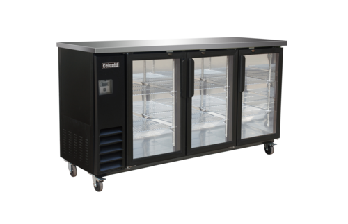 Celcold CBB72G Back Bar Refrigerator, reach-in, 73 in W, 17.26 cu. ft. capacity, rear mount sel