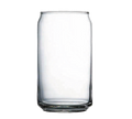 Arcoroc E5458 Beer Can Glass, 16 oz., 5-1/4 in  H, can shaped, glass, annealed material ( 2-5/