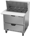 Beverage Air SPED32HC-12M-2 Mega Top Refrigerated Counter, one-section, 32 in W, 8.01 cu. ft., (2) drawers (