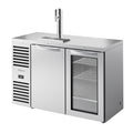 True TDR52-RISZ1-L-S-SG-1 Refrigerated Draft Bar Cooler, two-section, 52 in W, side mounted self-contained