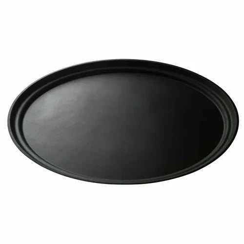 Cambro 2700CT110 | Camtread Serving Tray | Oval 22 in x 26-7/8 in Black Satin