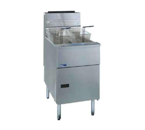 PITCO SG18-S floor model fryer with full frypot and gas system