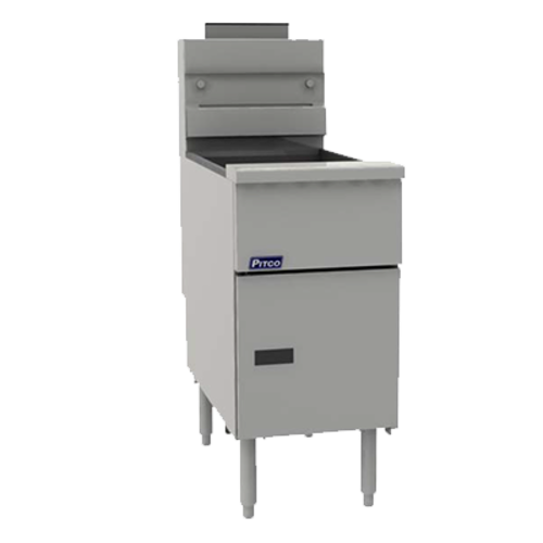PITCO VF-65S gas fryer with 65 lb oil capacity and millivolt control