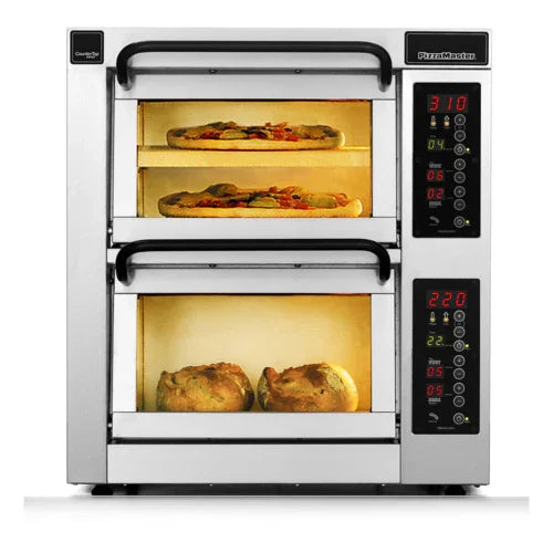 PIZZAMASTER PM 452ED-1 Electric Oven with Two Chambers for Countertop Use