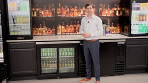 Beverage Air 48" Sliding Glass Doors Back Bar Underbar Refrigerator, 12.4 cu. ft. | BB48HC-1-GS-B