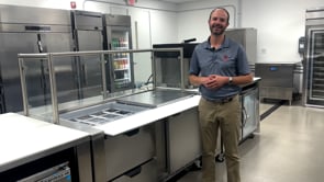 Beverage Air 48" Two Door Refrigerated Sandwich Prep Table, 13.01 cu. ft. | SPE48HC-12