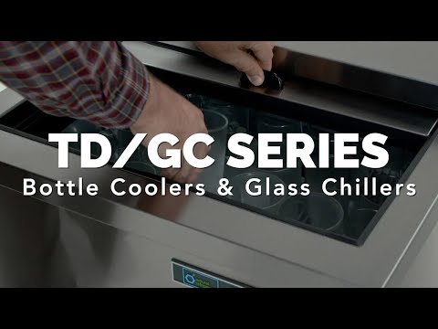 True TD-80-30-S-HC | 80" 3-Solid Slide Lid  Stainless Steel Deep Well Horizontal Bottle Cooler