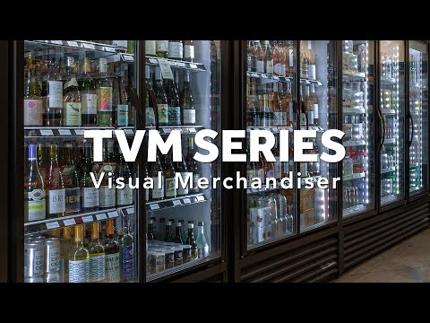 True TVM-48SL-HC~VM01 | 47" 2-Glass Door Slim Line Refrigerated Merchandiser  Bottom Mounted  36.1 cu. ft.
