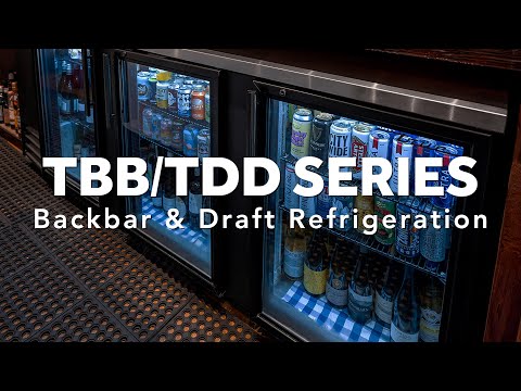 True TBB-4-S-HC | 90" 3-Solid Door Back Bar Cooler  32.8 cu. ft.
