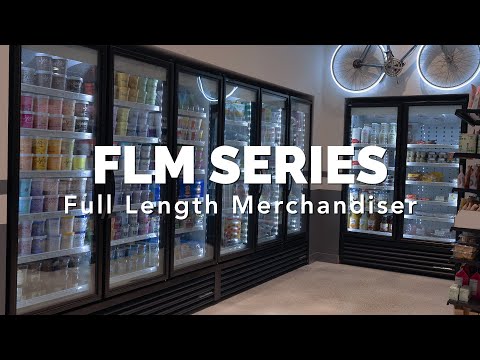True FLM-54~TSL01 | 54" 2-Glass Door Refrigerated Merchandiser  Bottom Mounted  47.17 cu. ft.