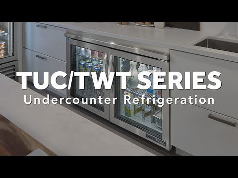 True TUC-36-HC | 36" 2-Solid Door Undercounter Refrigerator  7.6 cu. ft.