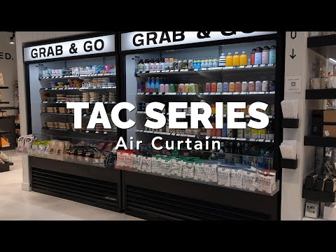 TRUE 30" Vertical Air Curtain Refrigerated Merchandiser w/ Glass Sides, Bottom Mounted, 10 cu. ft. | TAC-14GS-LD