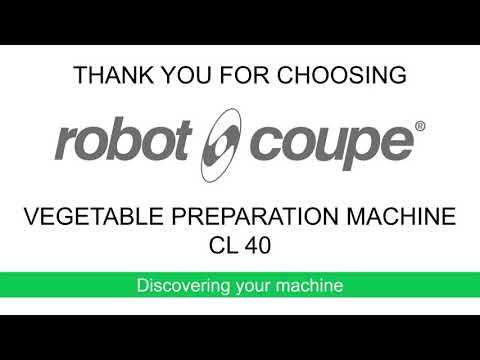Robot Coupe CL40 | Food Processor | Stainless Steel Vegetable Prep Attachment | 2mm Grating Disc | 4mm Slicing Disc