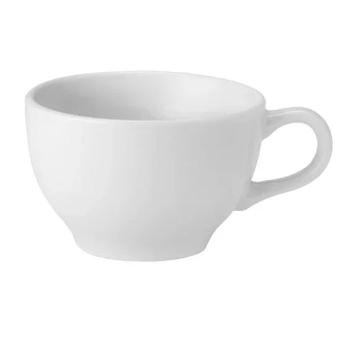 Pure White PWE70023 8 oz Cappuccino Cup for Microwave and Dishwasher Use