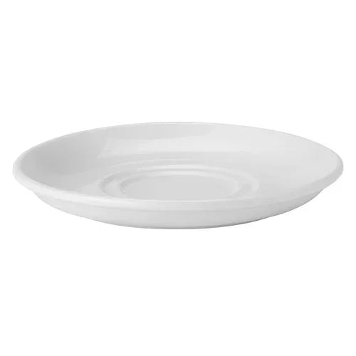 Pure White PWE80015N Saucer 6 inches double well microwave dishwasher safe