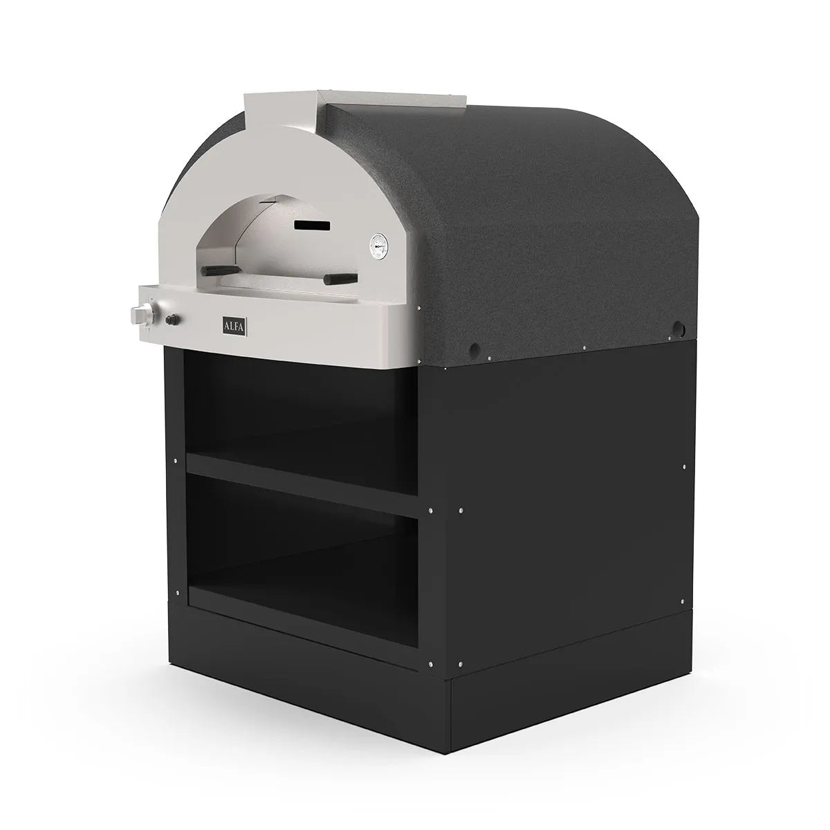 ALFA PROFESSIONAL Quick 4 Pizze Pizza Oven (Silver Grey)