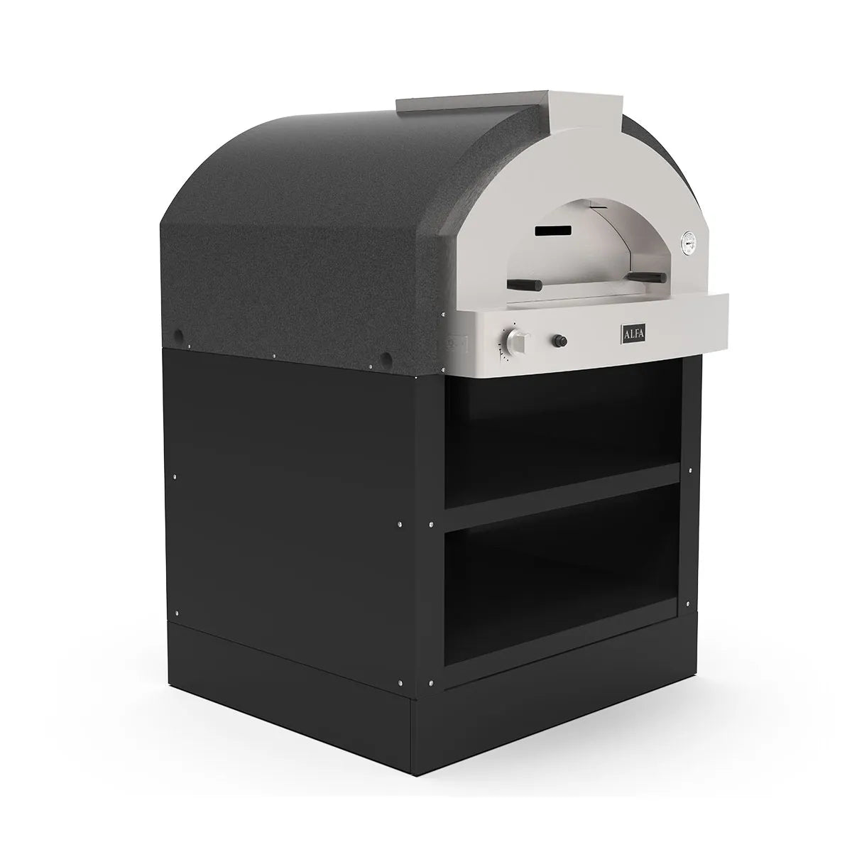 ALFA PROFESSIONAL Quick 4 Pizze Pizza Oven (Silver Grey)