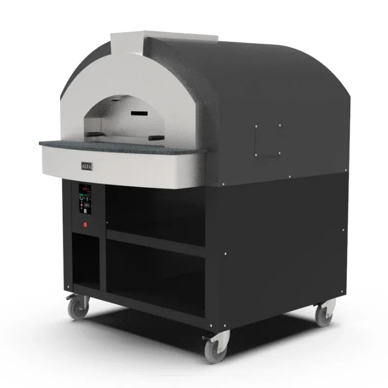ALFA PROFESSIONAL Quick 6 Pizze Pizza Oven (Silver Grey)