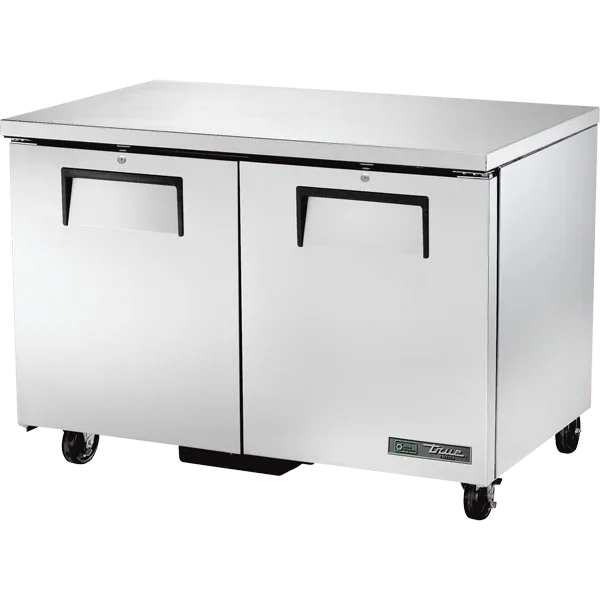 True TUC-48F-HC | 48" 2-Solid Door Undercounter Freezer  14 cu. ft.